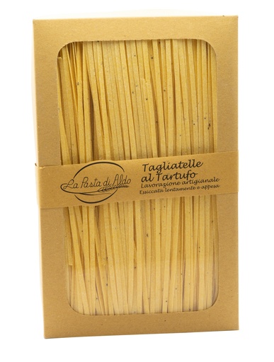 [P/tatn250] Artisanal tagliatelle with black truffle / 250gr